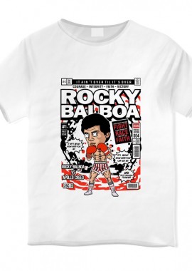Pop Culture - Παιδικό T-shirt Rocky Balboa Pop Culture White