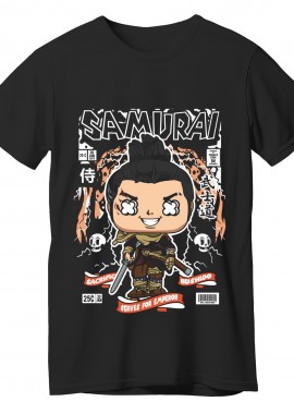 Pop Culture - T-Shirt Samurai Pop Culture Black
