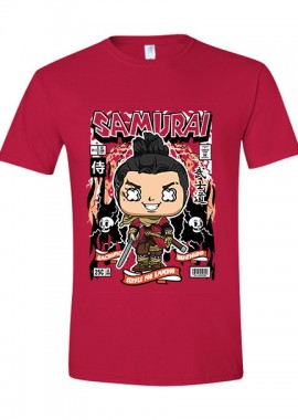 Pop Culture - T-Shirt Samurai Pop Culture Red
