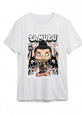 Pop Culture - T-Shirt Samurai Pop Culture White