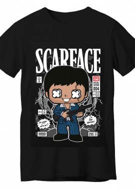 T-Shirt Scarface Tony Montana Pop Culture Black