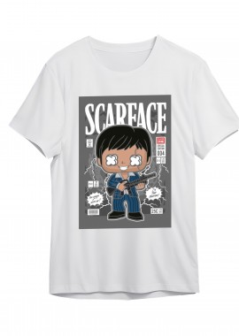 T-Shirt Scarface Tony Montana Pop Culture White