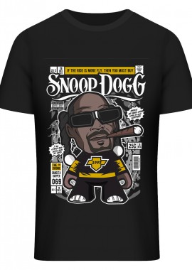 Pop Culture - T-Shirt Snoop Dog Pop Culture Black