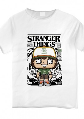 Pop Culture - Παιδικό T-shirt Stranger Things Dustin Pop Culture White