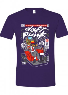 Pop Culture - T-Shirt The Daft Punk Boss Pop Culture Purple