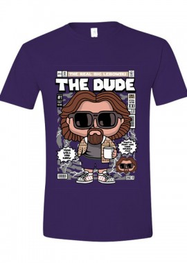 Pop Culture - T-Shirt The Dude Pop Culture Purple