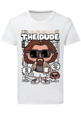 T-Shirt The Dude Pop Culture White
