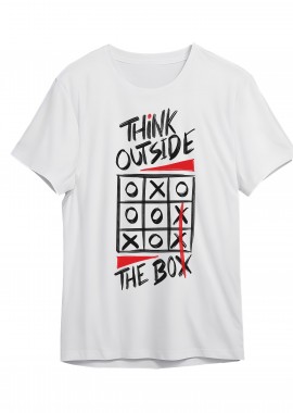 Pop Culture - T-Shirt Think Outside The Box White Pop Culture White