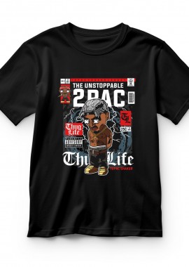 Pop Culture - Παιδικό T-shirt Tupac Pop Culture Black
