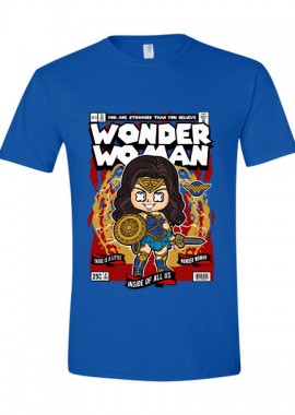 Pop Culture - T-Shirt Wonder Woman Pop Culture Royal
