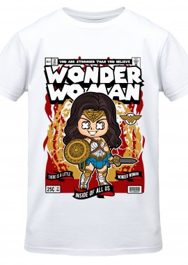 Pop Culture - T-Shirt Wonder Woman Pop Culture White