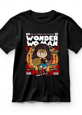 Pop Culture - Παιδικό T-shirt Wonder Woman Pop Culture Black