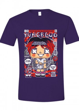 Pop Culture - T-Shirt Yungblud Pop Culture Purple