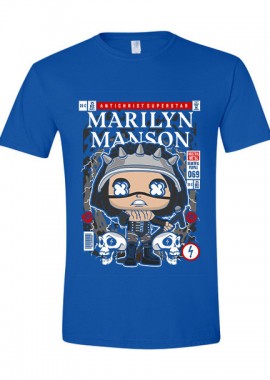 Pop Culture - T-Shirt Marilyn Manson Pop Culture Royal