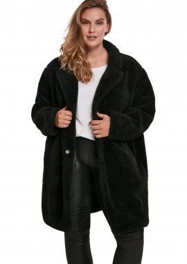 Μπουφάν Sherpa Oversized TB3058 Urban Classics Black