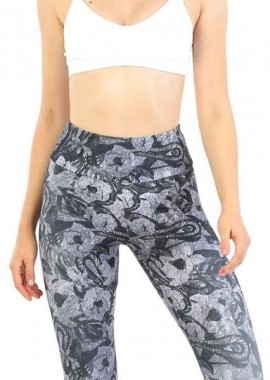 Αθλητικό κολάν SNAKE Dri-FIT John Frank 14475 Σκούρο Γκρί
