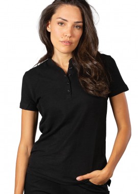 Γυναικεία Μπλούζα Πόλο Kuwait Lady JRC Πικέ με Γιακά Μάο Black