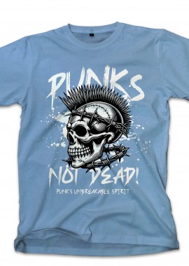 Pop Culture - T-Shirt Punk Is Not Dead Pop Culture Carolina Blue