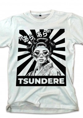 Pop Culture - T-Shirt Tsundere Pop Culture White