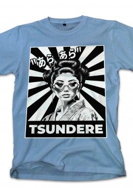 Pop Culture - T-Shirt Tsundere Pop Culture Carolina Blue