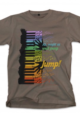 Pop Culture - T-Shirt Music Jump Pop Culture Military Green
