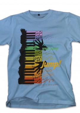 Pop Culture - T-Shirt Music Jump Pop Culture Carolina Blue