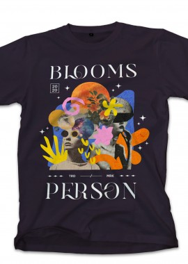 Pop Culture - T-Shirt Blooms Person Pop Culture Black