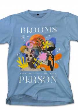 Pop Culture - T-Shirt Blooms Person Pop Culture Carolina Blue