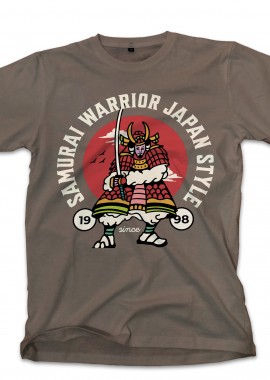 Pop Culture - T-Shirt Samurai Warrior Japan Pop Culture Military Green