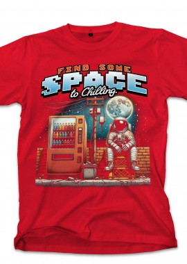 T-Shirt Astronaut Graphic 2 Pop Culture Red