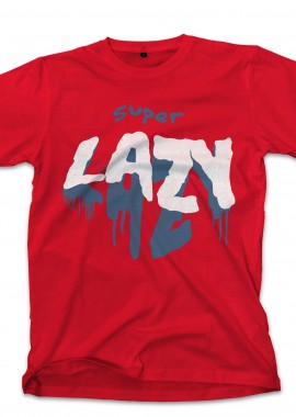 T-Shirt Lazy Pop Culture Red