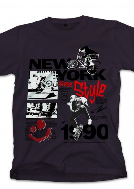 T-Shirt New York Freestyle Pop Culture Black