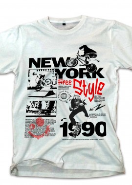 Pop Culture - T-Shirt New York Freestyle Pop Culture White