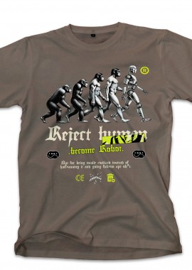 Pop Culture - T-Shirt Reject Human Pop Culture Military Green