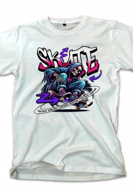 T-Shirt Skate Pop Culture White