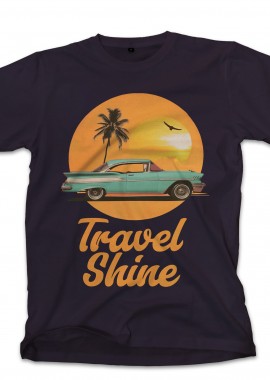 T-Shirt Summer Shine Travel Pop Culture Black