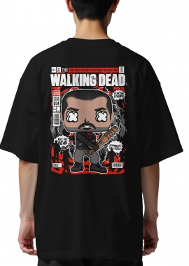Pop Culture - Oversized T-Shirt Negan Walking Dead Pop Culture Black