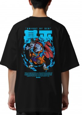 Pop Culture - Oversized T-Shirt One Piece Jinbei Pop Culture Black