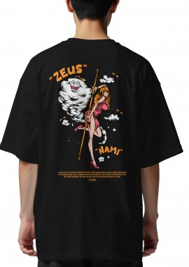 Pop Culture - Oversized T-Shirt One Piece Nami Pop Culture Black