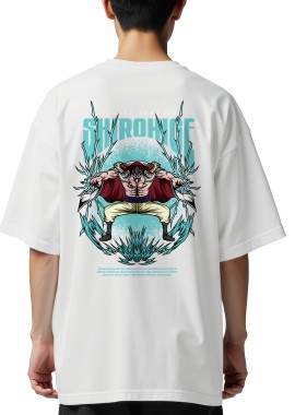Oversized T-Shirt One Piece Shirohige White Pop Culture White