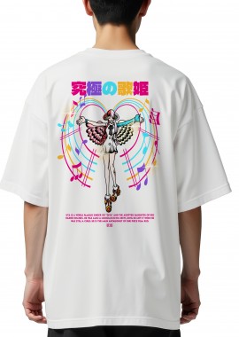 Pop Culture - Oversized T-Shirt One Piece Uta Pop Culture White