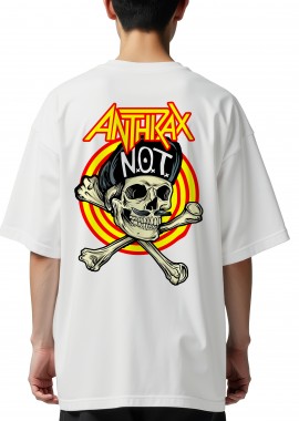 Rock Avenue - Oversized T-Shirt Anthrax Art2 Rock Avenue White