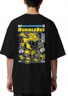 Pop Culture - Oversized T-Shirt Bumble Bee Pop Culture Black
