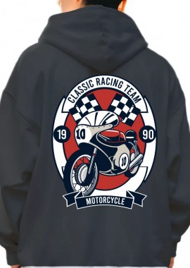 Pop Culture - Hoodie Classic Racing Team Pop Culture Black