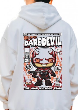 Pop Culture - Hoodie Dare Devil Pop Culture White