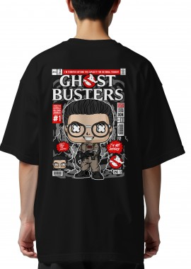 Pop Culture - Oversized T-Shirt Dr Egon Spengler Ghostbusters Pop Culture Black