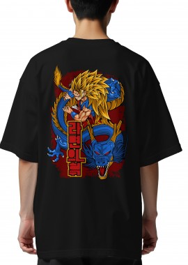 Pop Culture - Oversized T-Shirt Dragon Ball Z Pop Culture Black