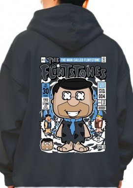 Pop Culture - Hoodie Fred Flinstones Pop Culture Black