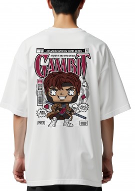 Pop Culture - Oversized T-Shirt Gambit Pop Culture White