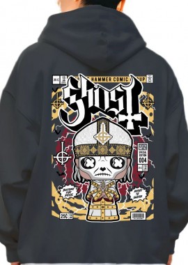 Pop Culture - Hoodie Ghost Pop Culture Black